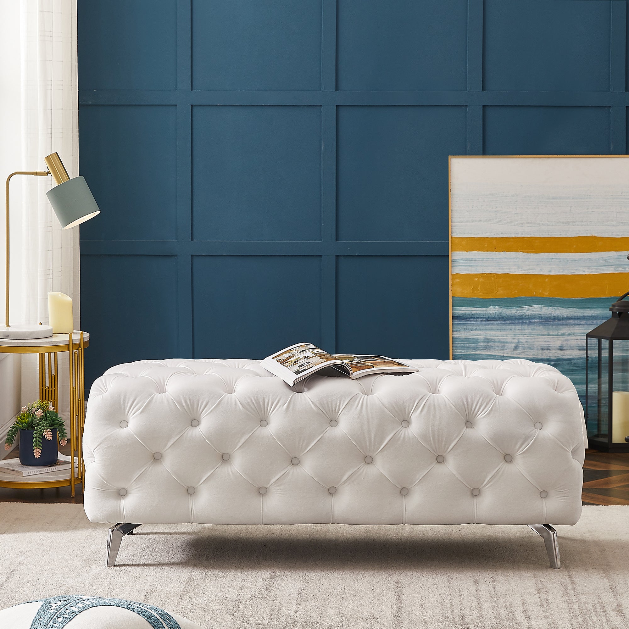 the Button-Tufted Bench