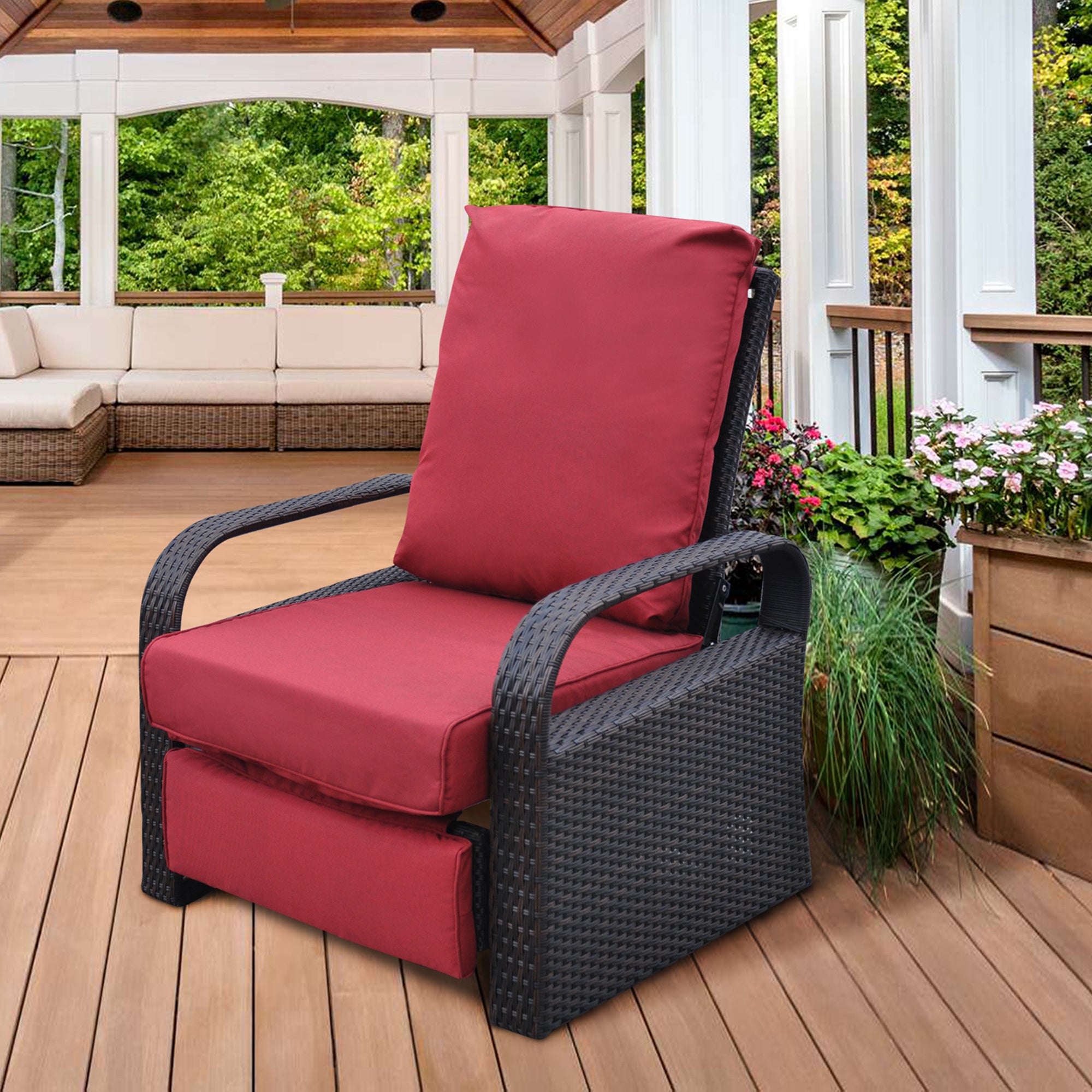 Outdoor Recliner Chair;  Automatic Adjustable