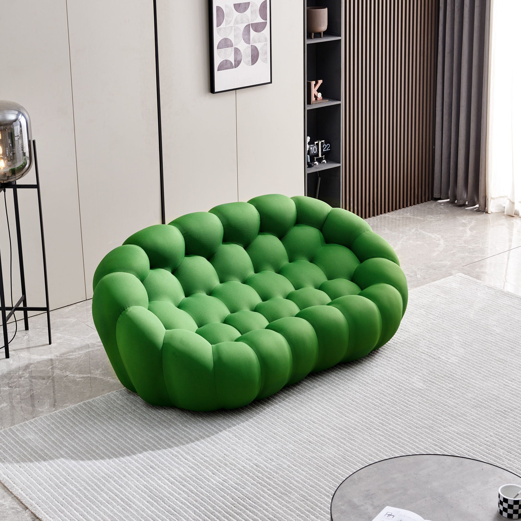the green Bubble Sofa Couch 2 Seater