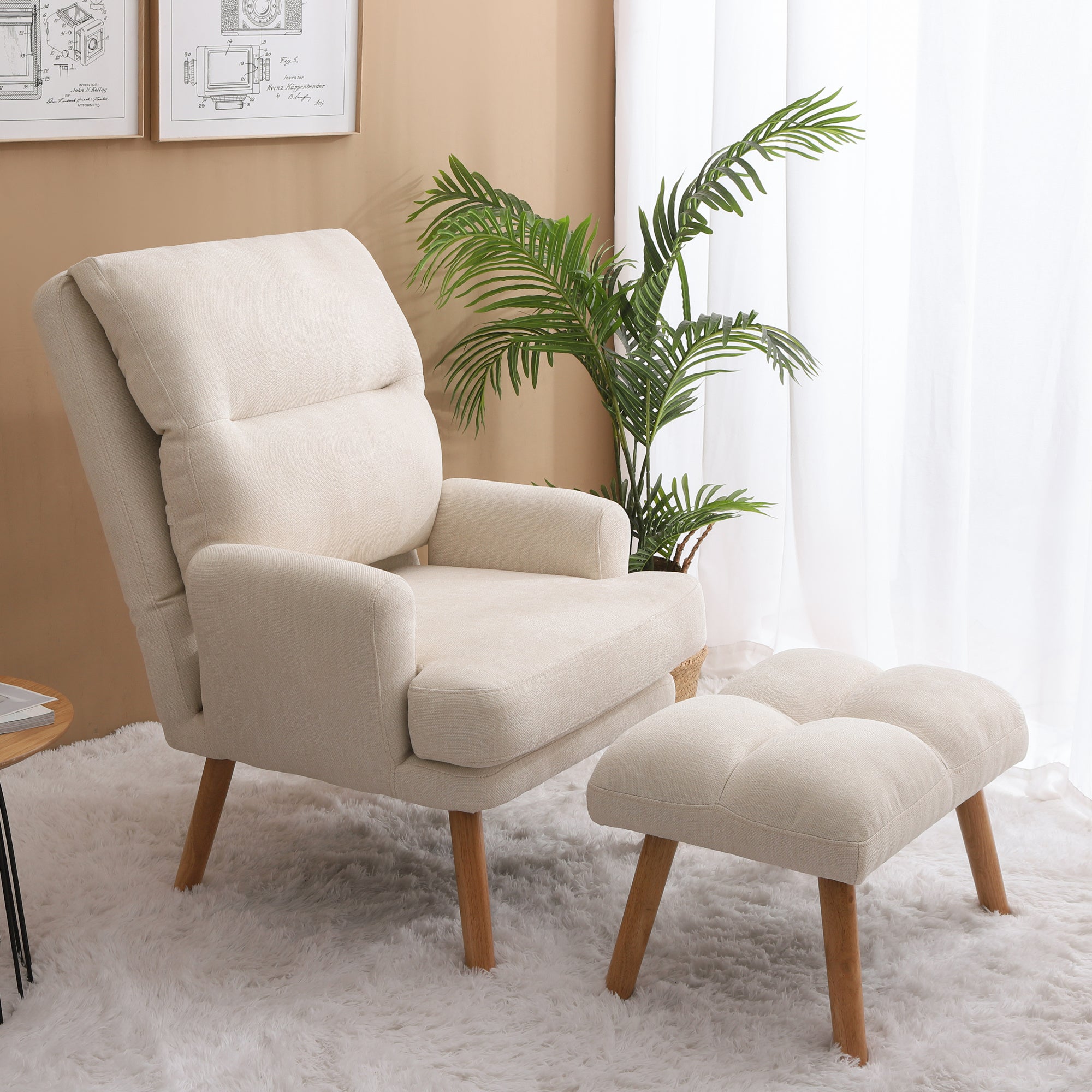Relaxing Chair with Ottoman